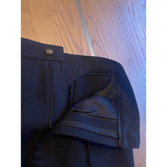 Ralph Lauren Collection Wool Pants Crepe Gabardine Trousers Slim Black Runway 8 - Picture 14 of 14